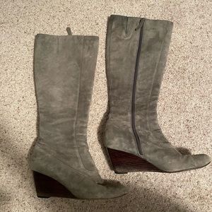 Cole Haan grey suede boots